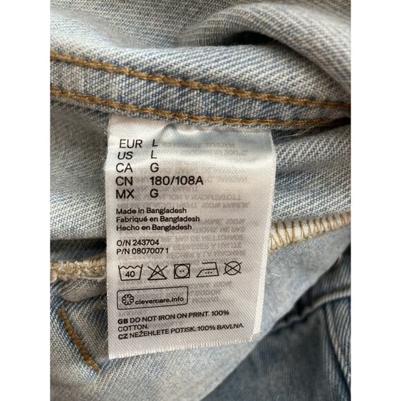 MTV H&M Denim Jacket With Graphic Print Logo Men’s Size L - Picture 7 of 7